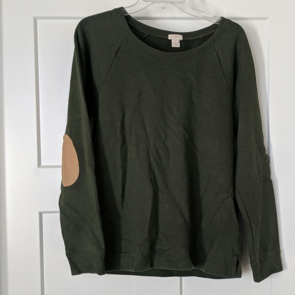 J Crew patchwork sleeve sweater